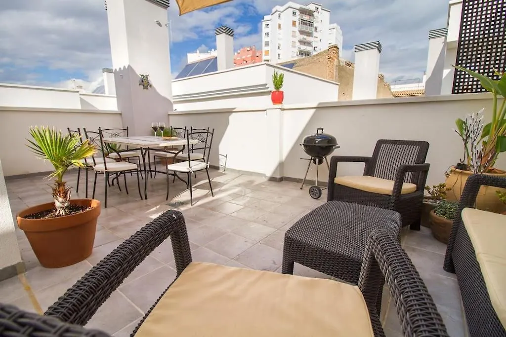 Luxury Duplex Downtown Superb Terrace&Free Parking Apartment Malaga 0*,  Spain